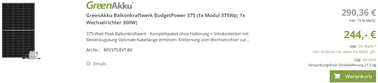 Balcony Solar Power Plant with Battery Storage 1