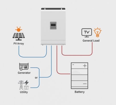 off-gird wire connect