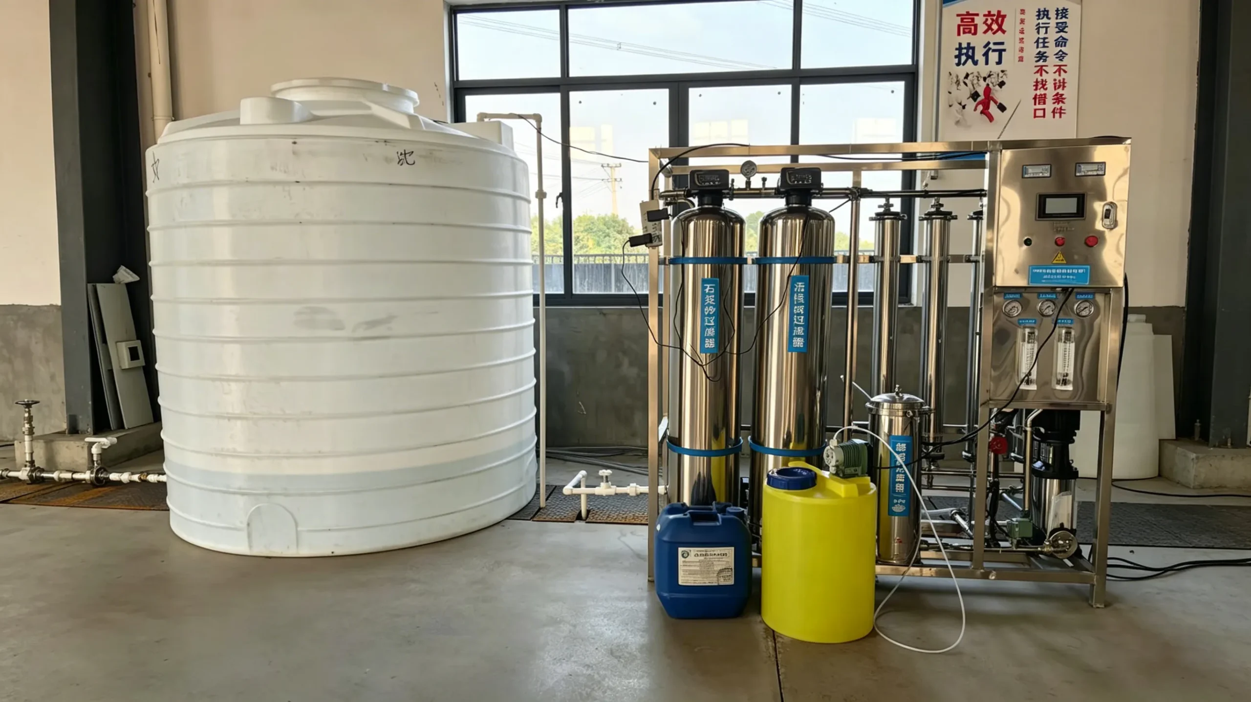 Detailed view of water-cooled load bank system components at Batterlution