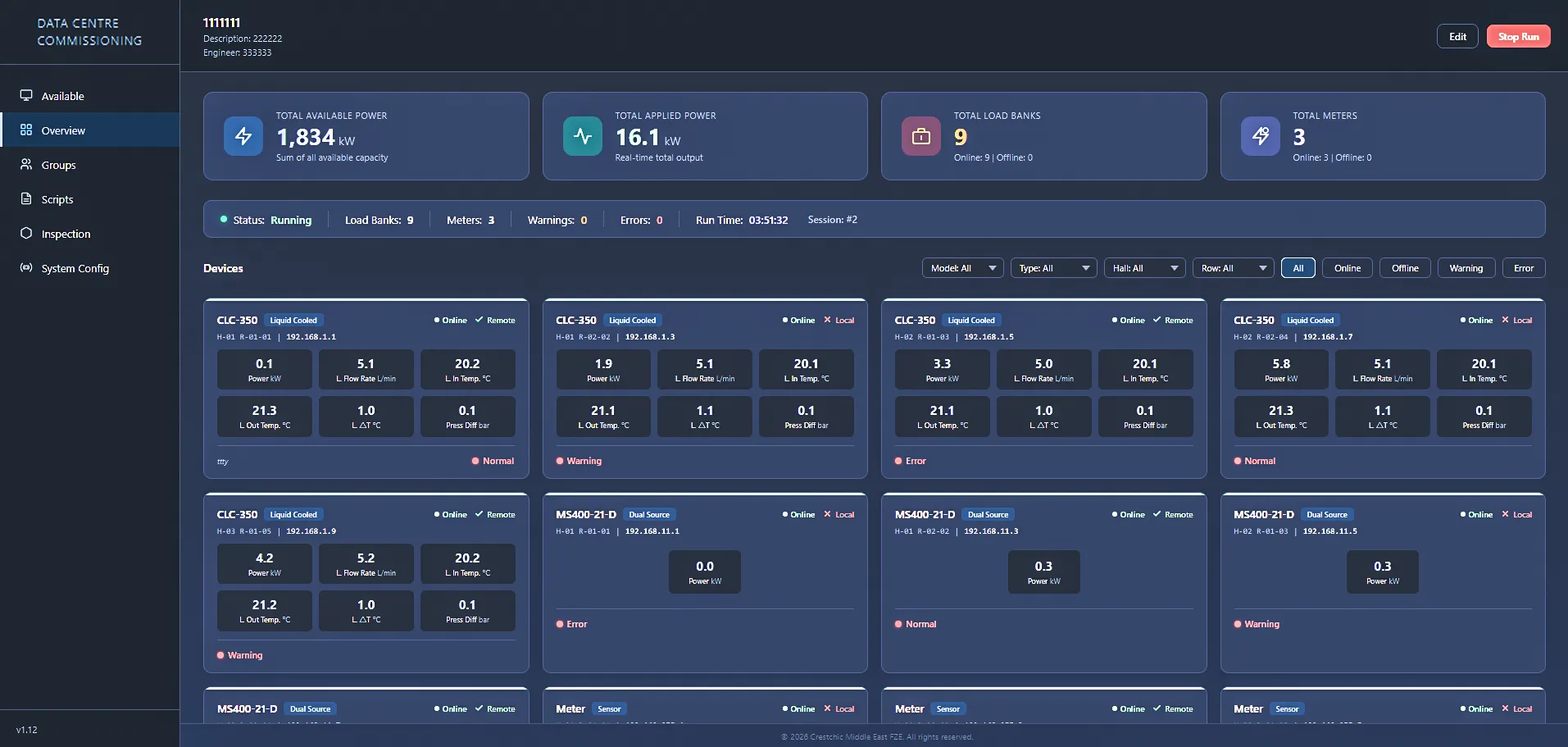 Load Bank HMI Control Software Remote Monitoring Data Export - Batterlution