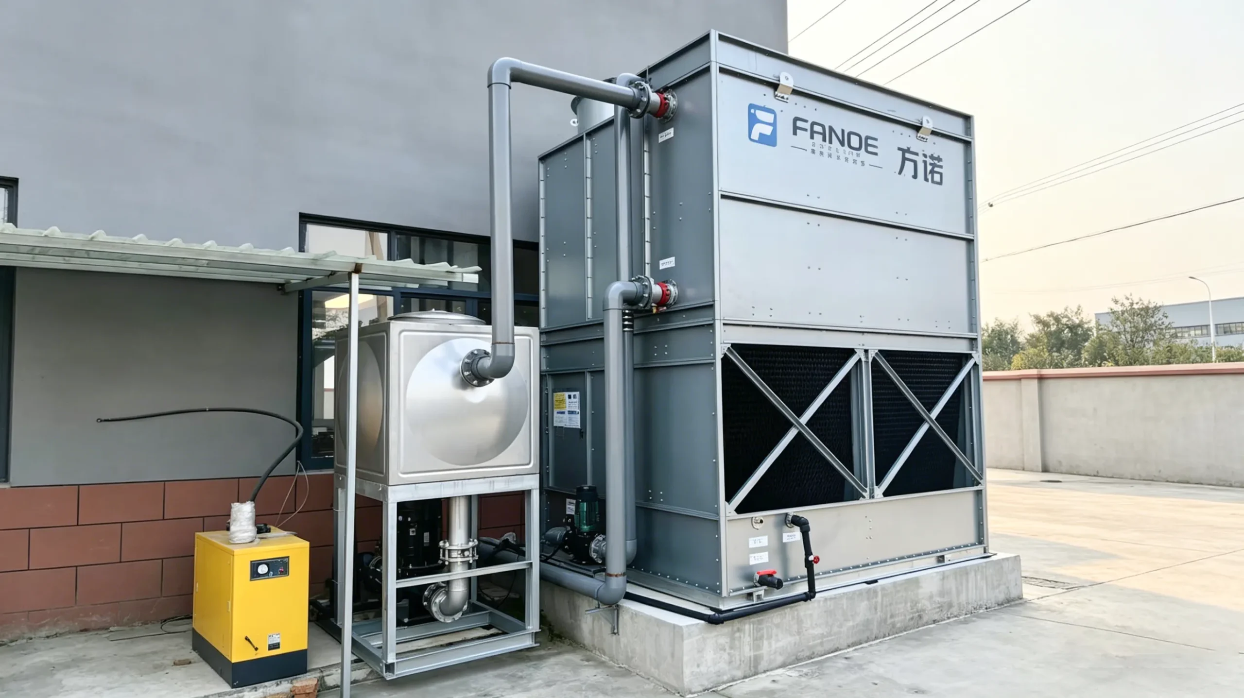 In-house cooling tower testing loop for load bank validation